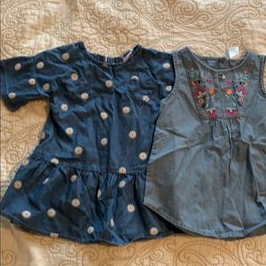 2 denim long girl’s tops
